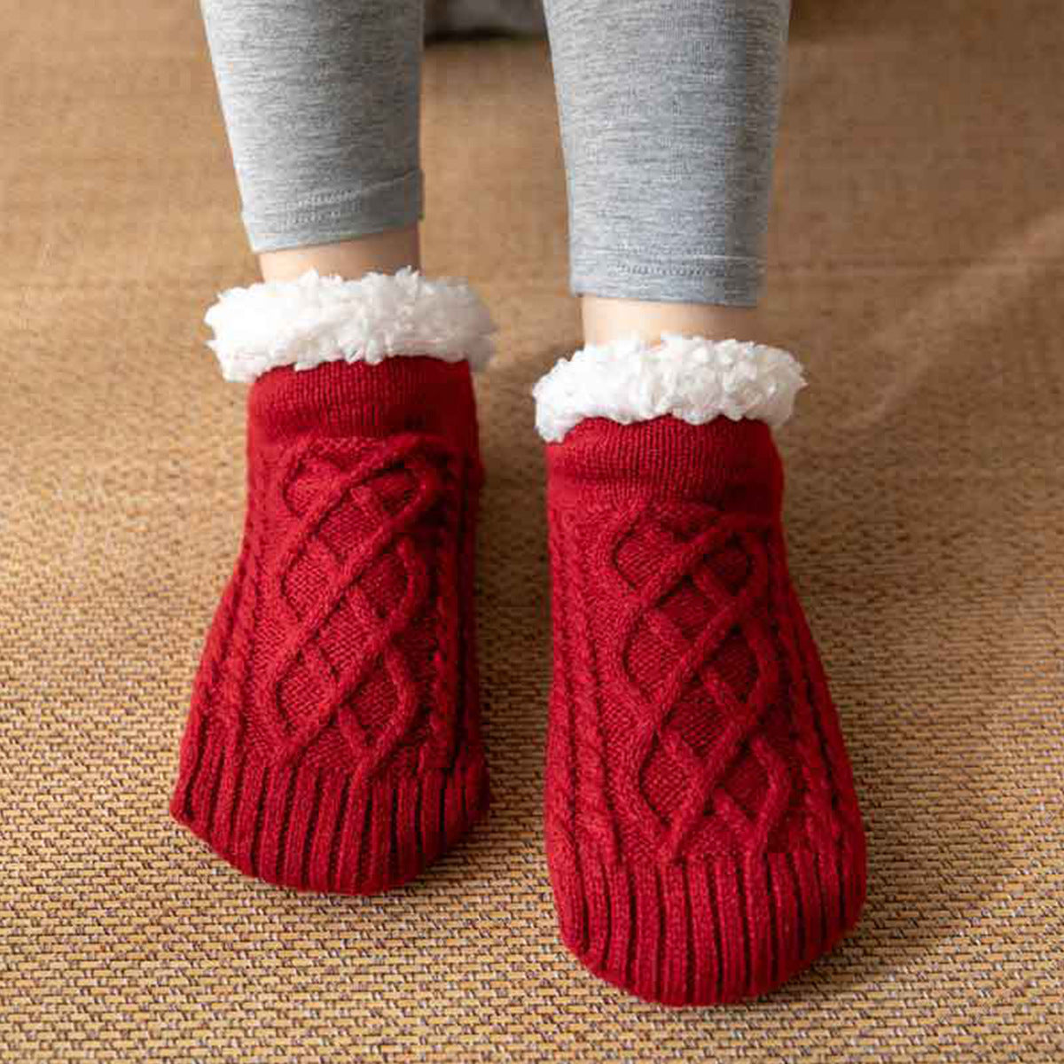Soft-Pile Anti-slip Fleece Socks 5
