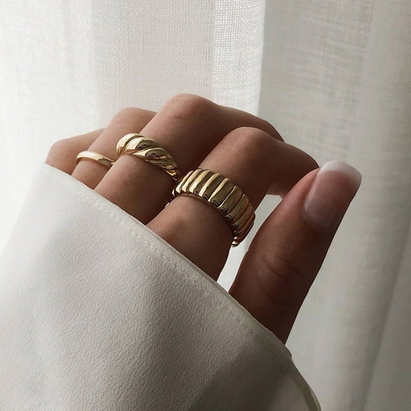 Stackable Ring | 18K Stainless Steel, Tarnish Resistant Design for Women 1