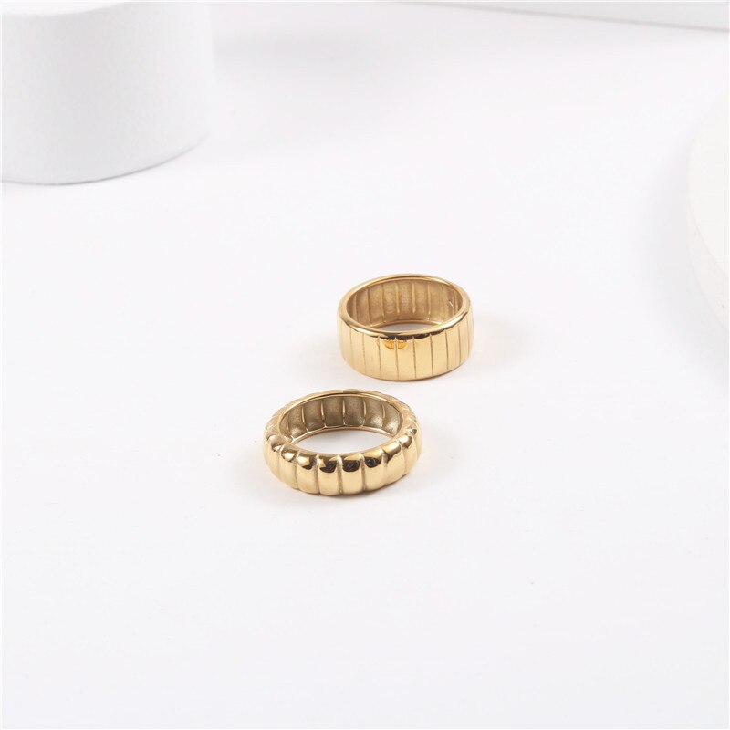 Stackable Ring | 18K Stainless Steel, Tarnish Resistant Design for Women 3
