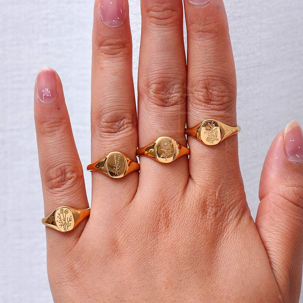 Stackable Rings for Women | 18K Stainless Steel, Tarnish Resistant 2
