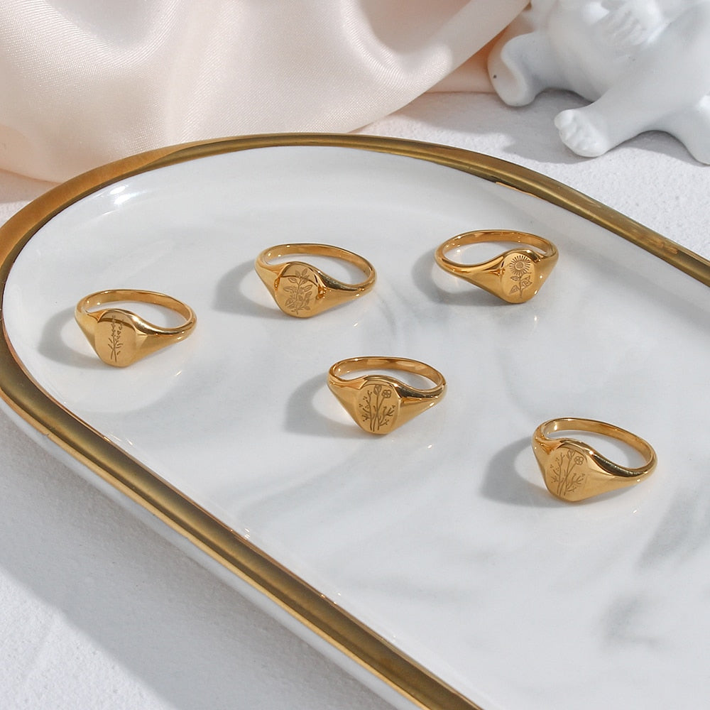 Stackable Rings for Women | 18K Stainless Steel, Tarnish Resistant 3