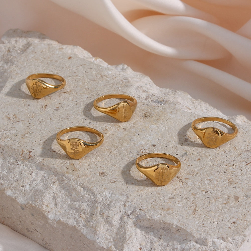 Stackable Rings for Women | 18K Stainless Steel, Tarnish Resistant 4