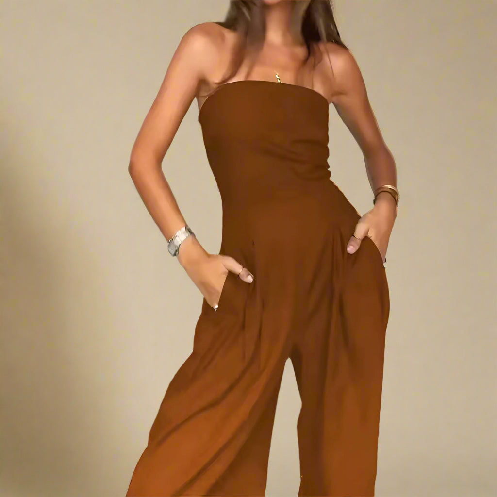 Strapless Wide-Leg Jumpsuit 6