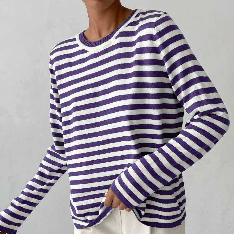Striped Casual Sweater | Relaxed Fit for Everyday Comfort 10