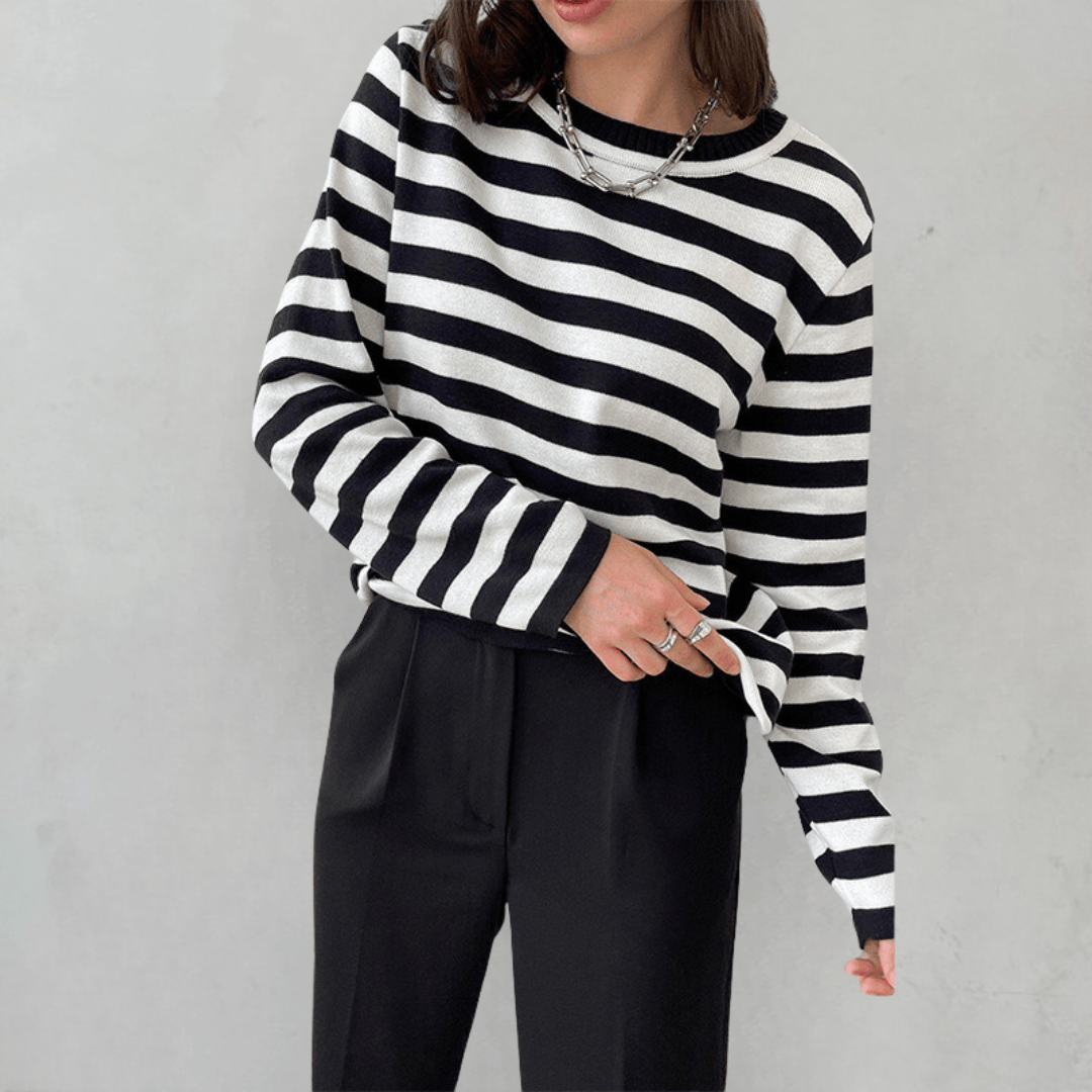 Striped Casual Sweater | Relaxed Fit for Everyday Comfort 12