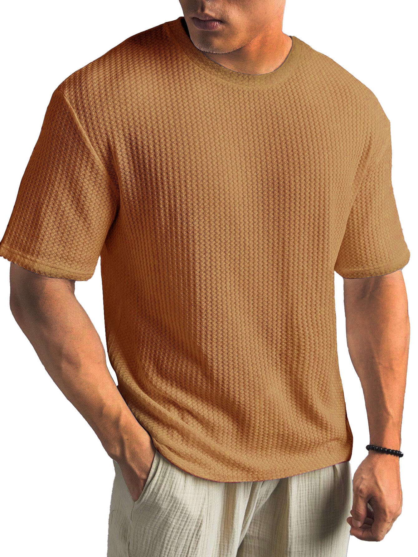 Structured Short Sleeve Shirt | Soft Textured Fabric for Everyday Elegance 1
