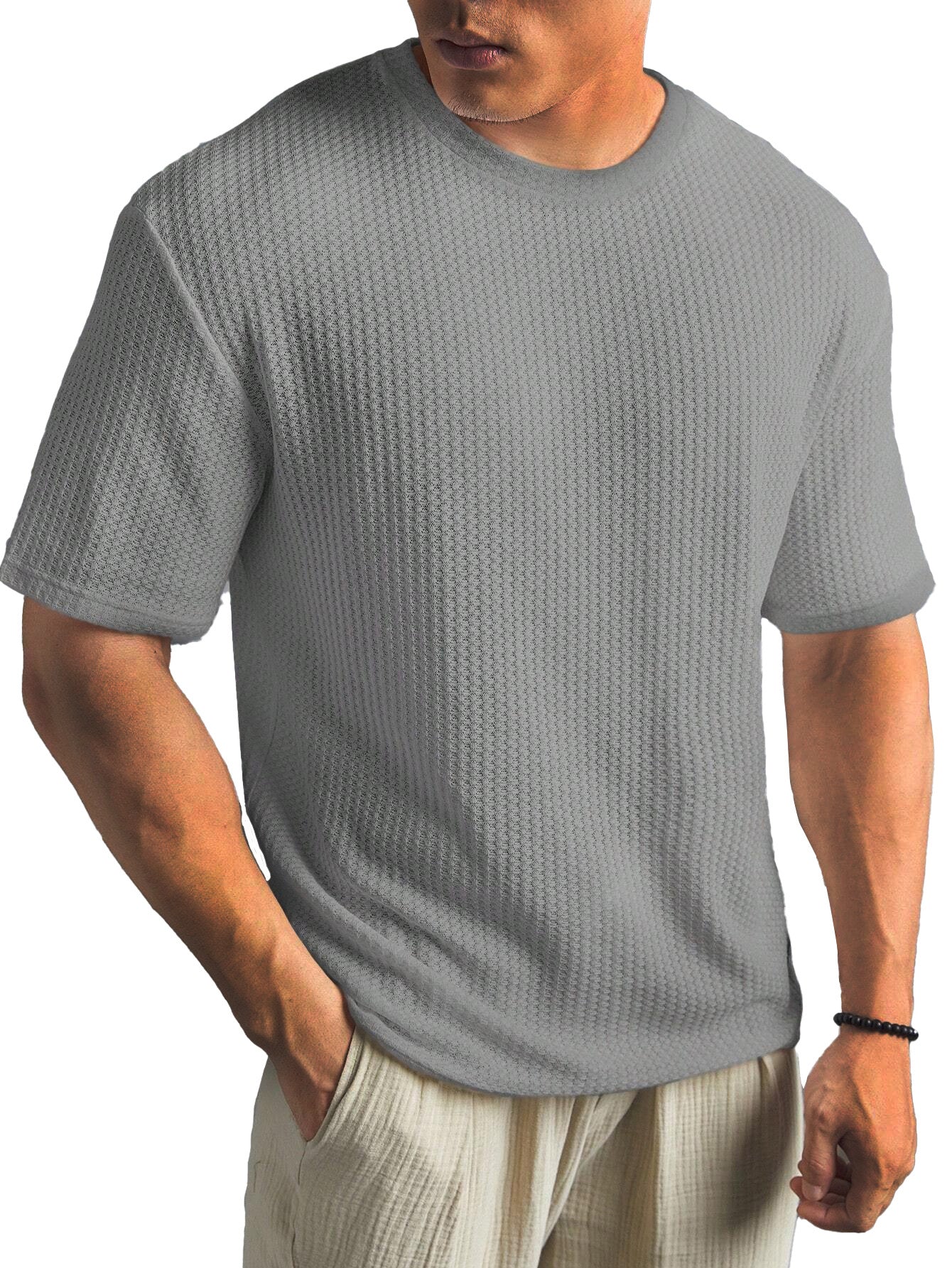 Structured Short Sleeve Shirt | Soft Textured Fabric for Everyday Elegance 4