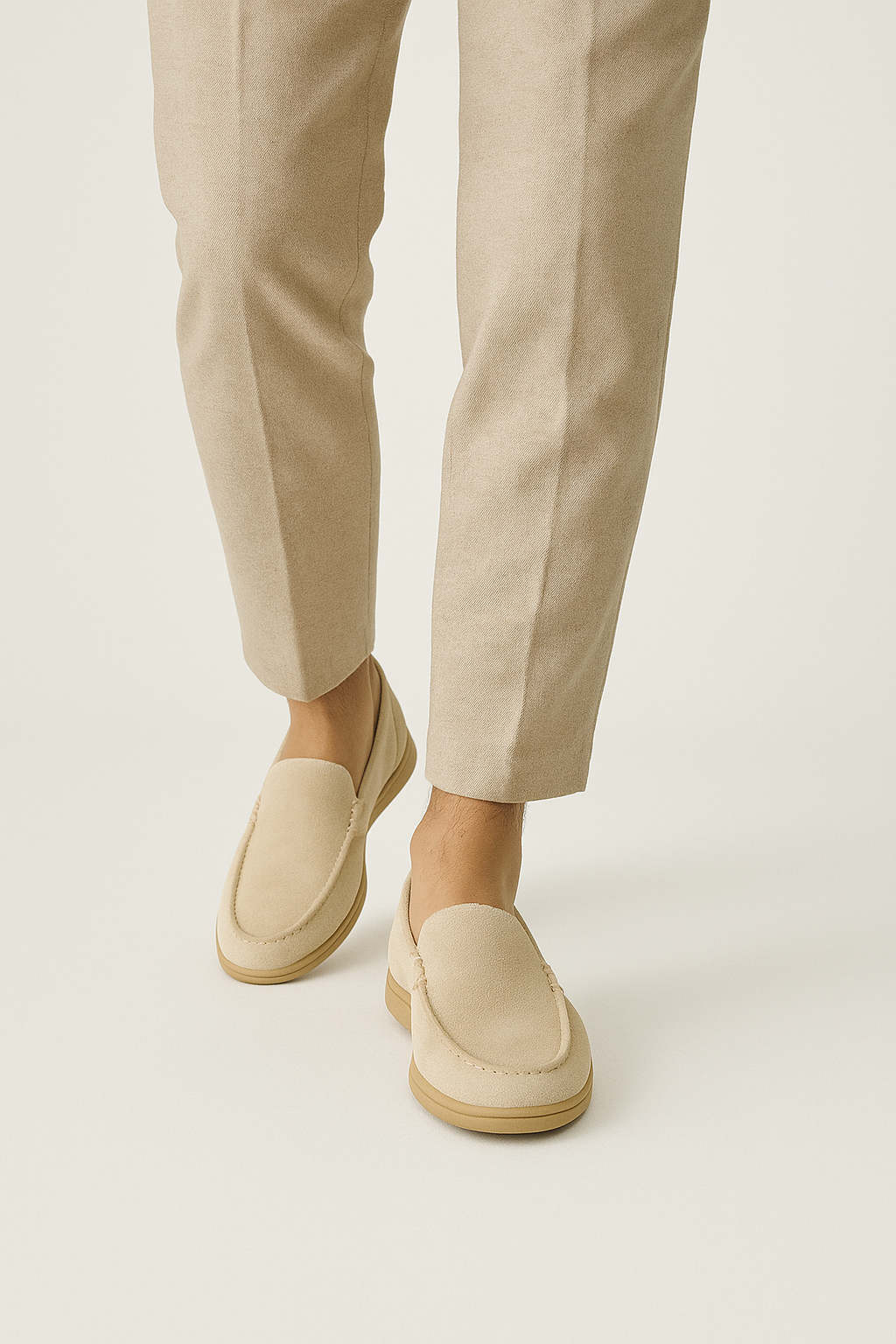 Suede Loafers | Flexible Slip-On Design with Rubber Sole 4