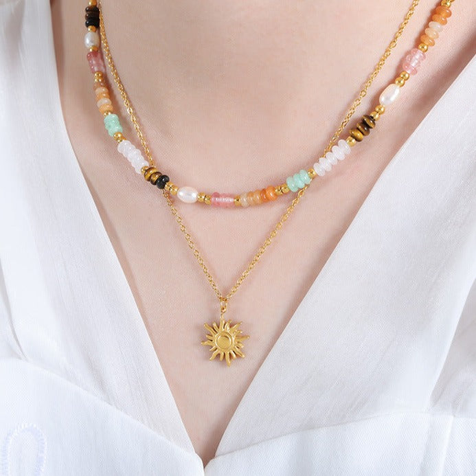Sun-Inspired Necklace | Ethically Sourced 18K Gold Finish 1