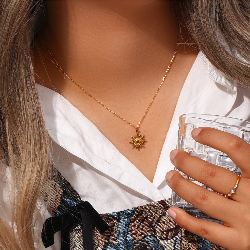 Sun-Inspired Necklace | Ethically Sourced 18K Gold Finish 2