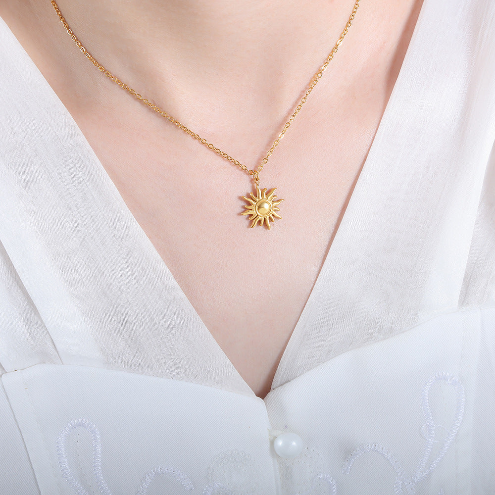 Sun-Inspired Necklace | Ethically Sourced 18K Gold Finish 4