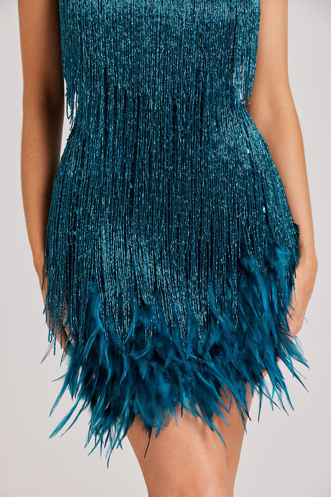 Tassel Feathered Cocktail Dress 5
