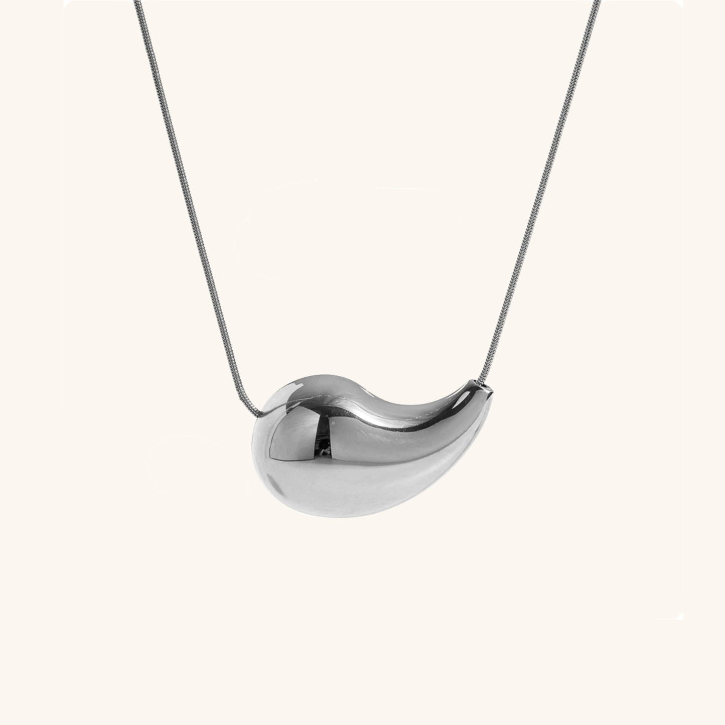 Teardrop Necklace | 18k Gold Plated Stainless Steel, Hypoallergenic 2