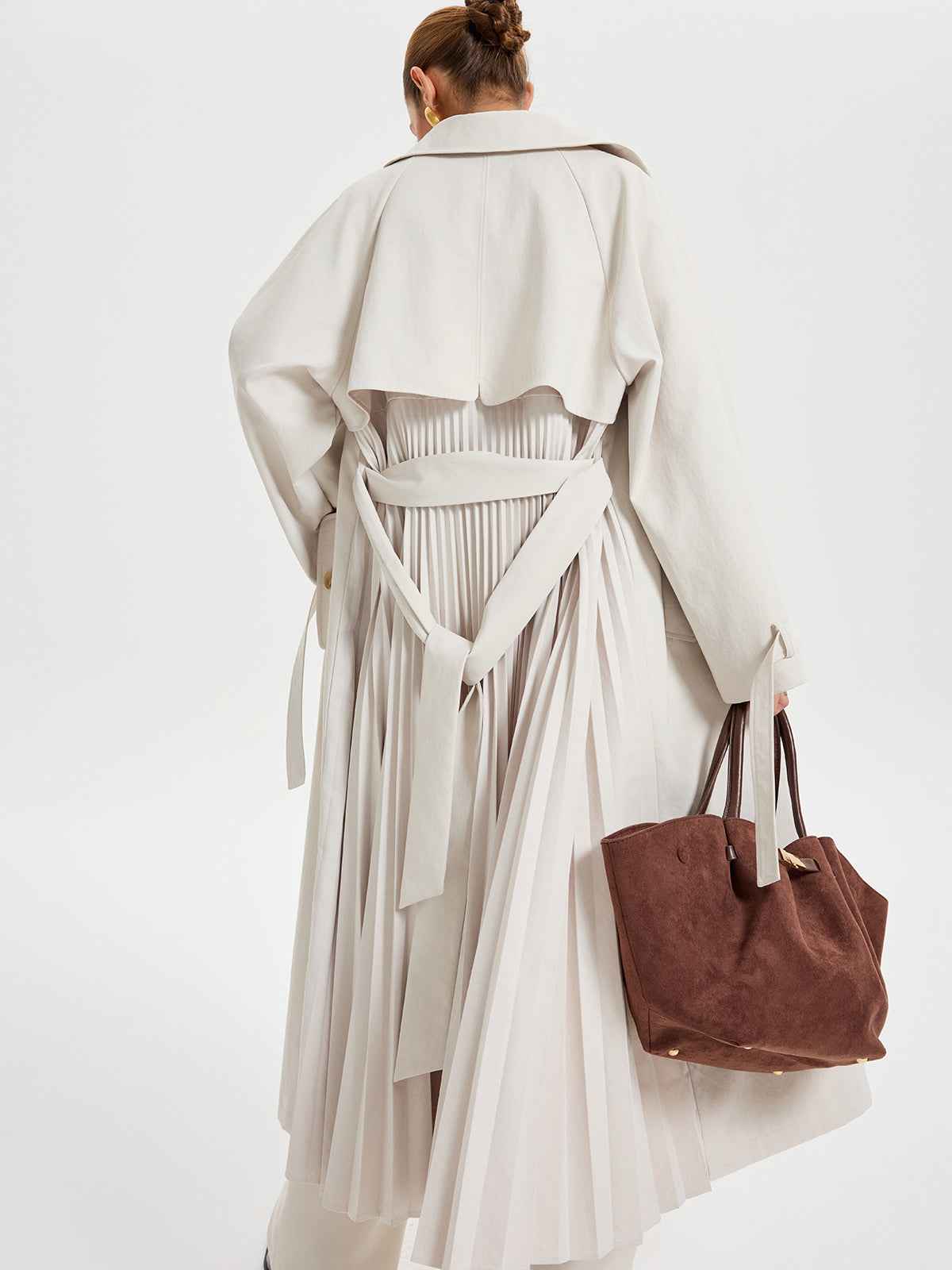 Trench Coat Women | Belted Double-Breasted Design for Timeless Style 5