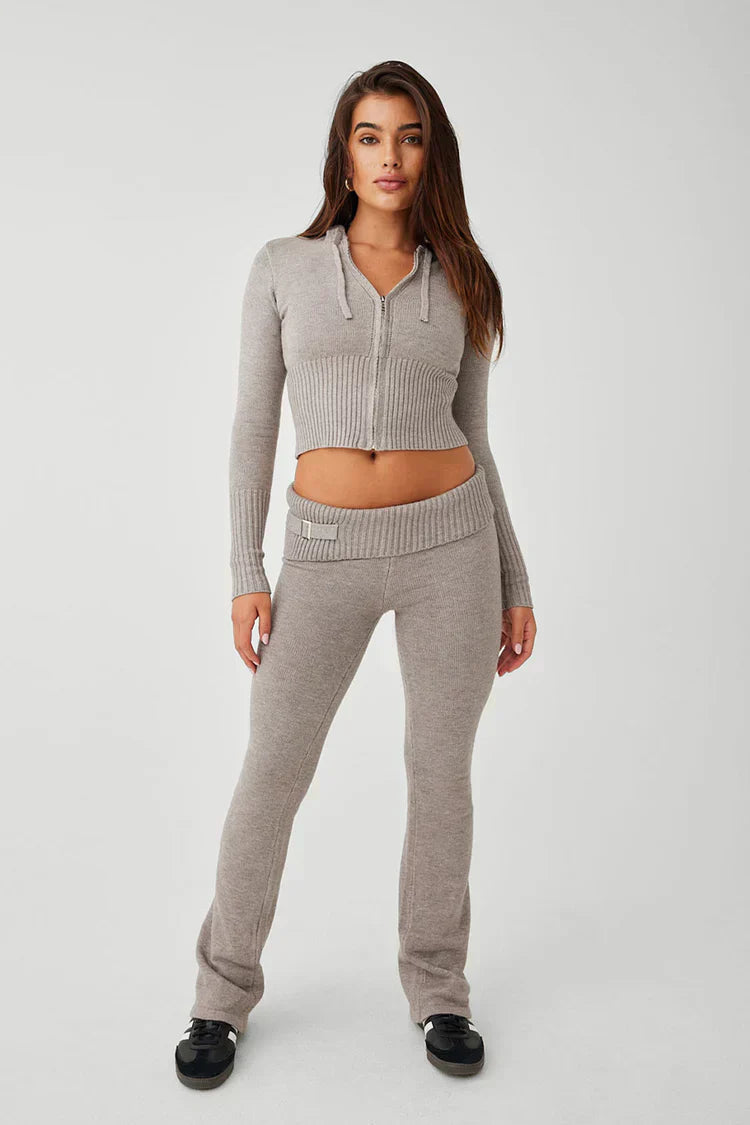 Two-Piece Soft Fabric Loungewear Set 0
