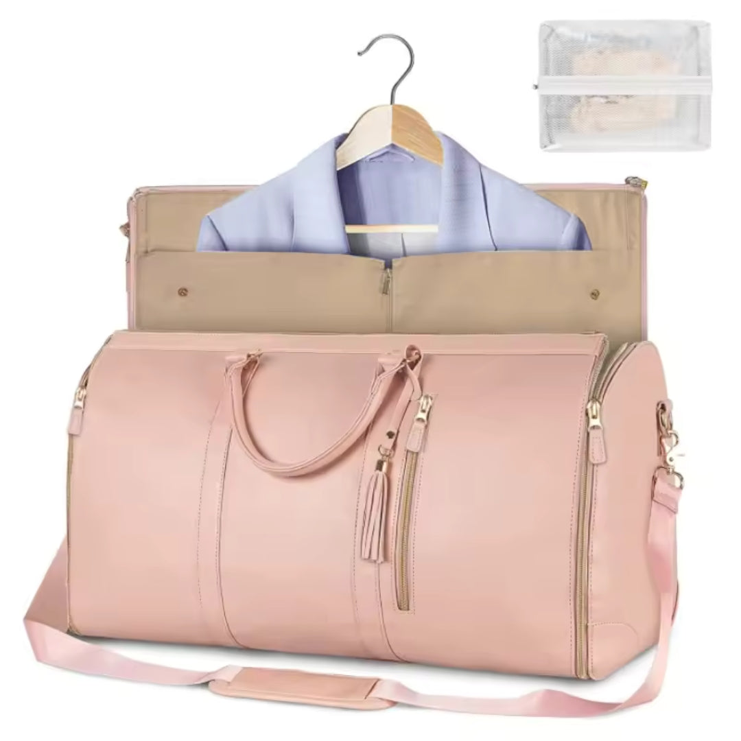 Garment Duffle Bag | Premium Faux Leather with Wrinkle-Free Design 1