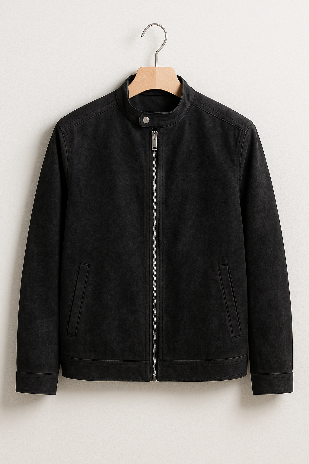 Urban Style Jacket | Soft Fabric with Stand Collar & Zipper Design 0