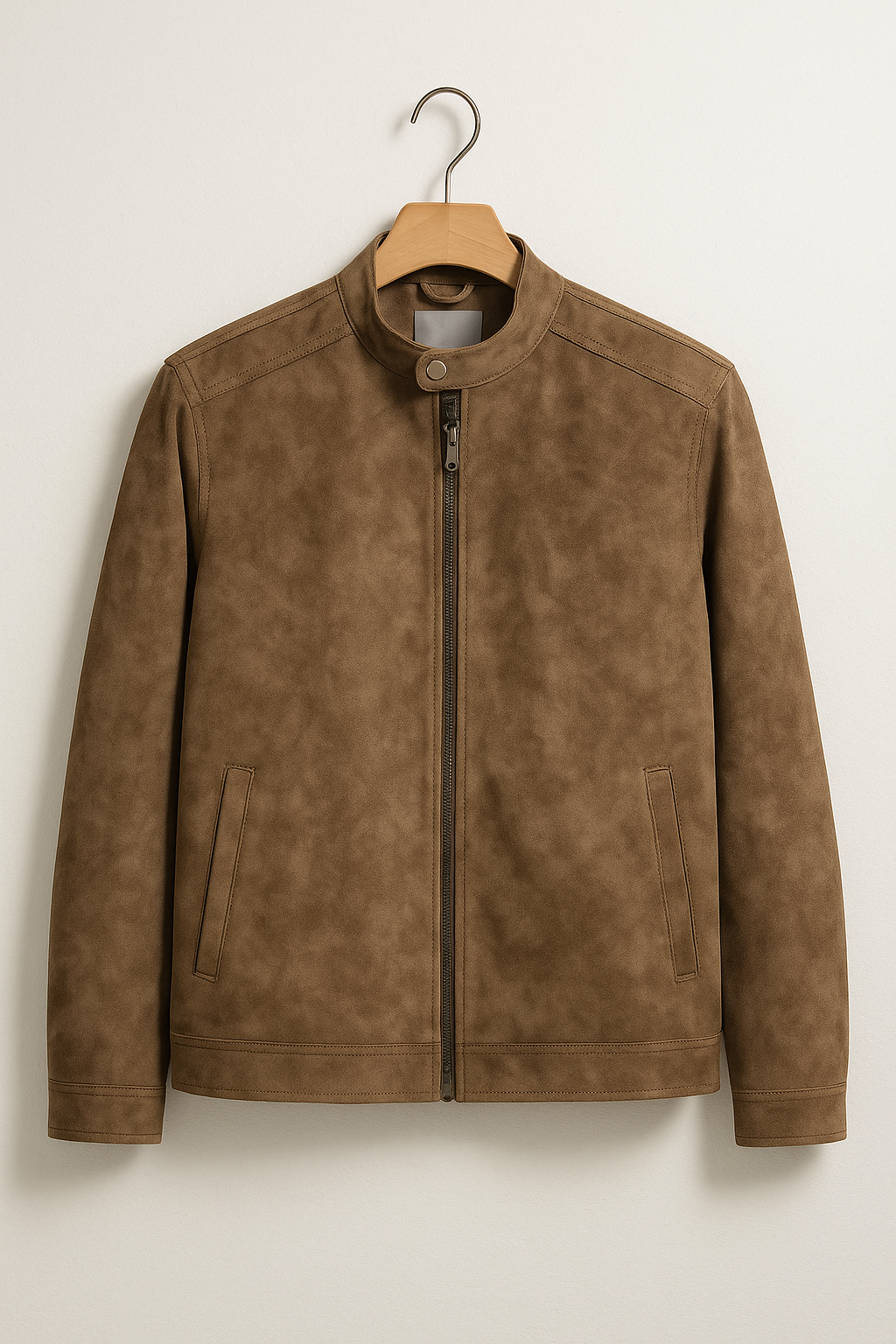 Urban Style Jacket | Soft Fabric with Stand Collar & Zipper Design 3