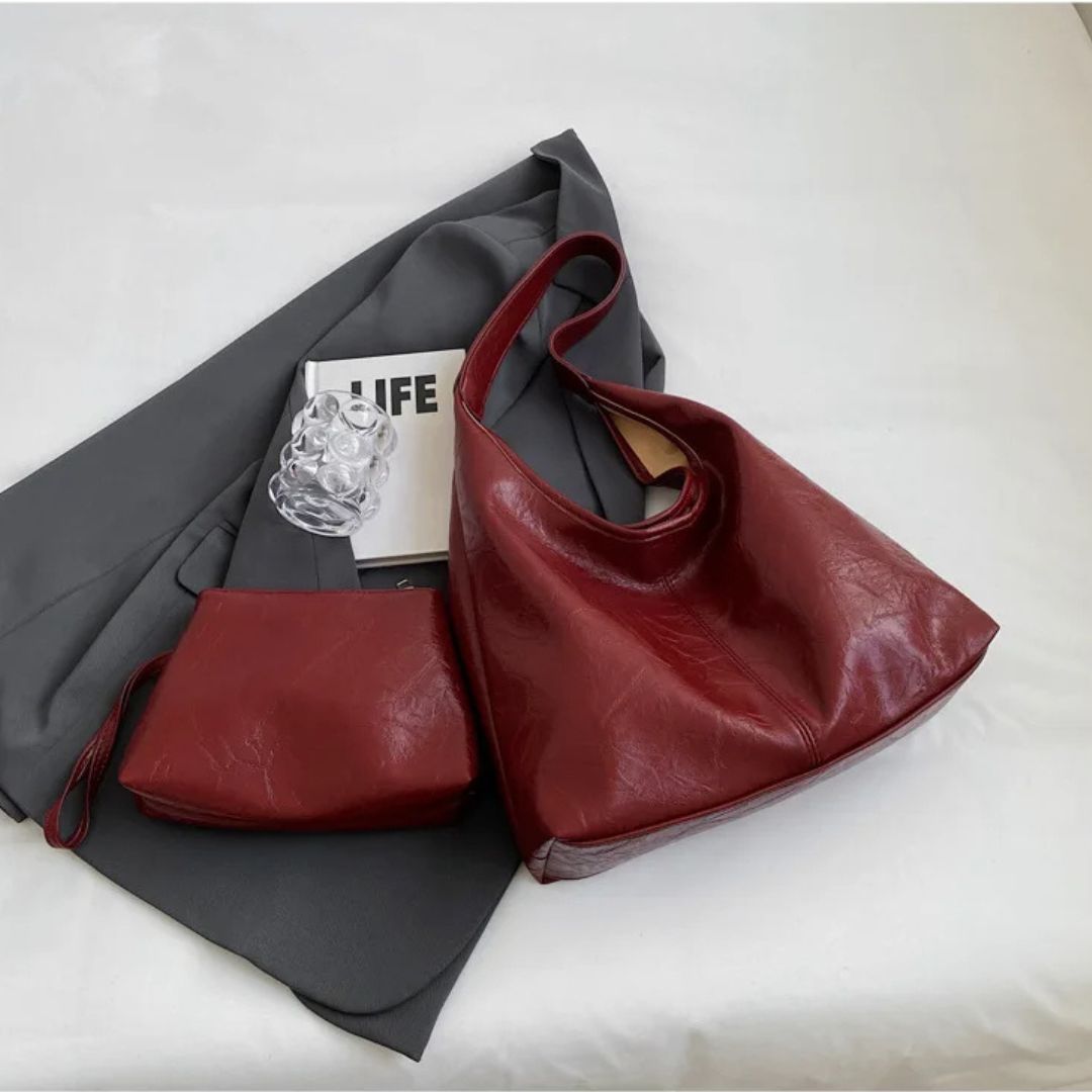 Vegan Leather Everyday Tote Bag 5