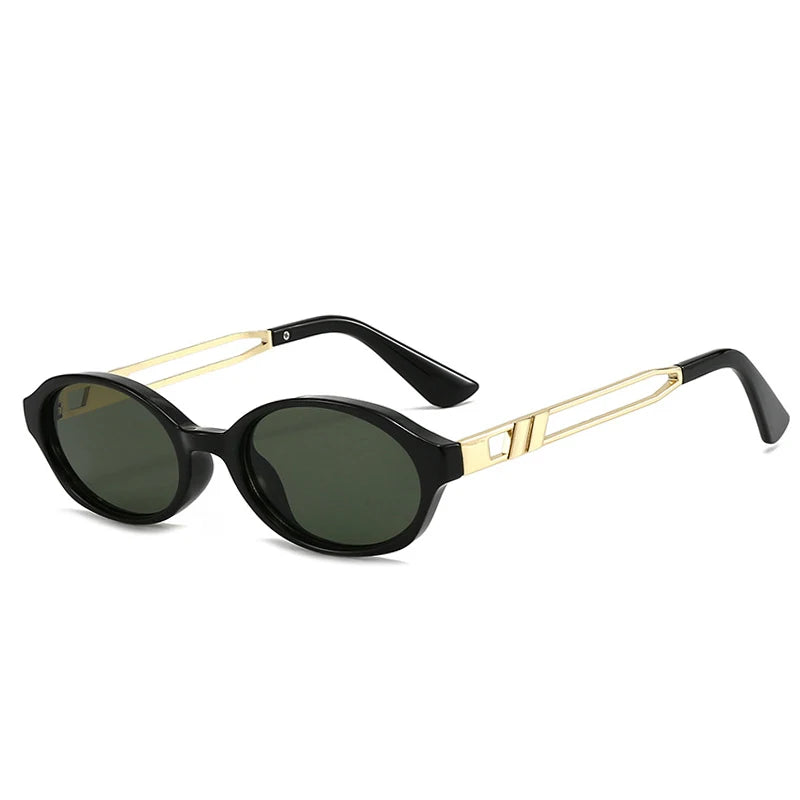 Vintage Oval Sunglasses | Tortoiseshell Frame with High UV Protection 4