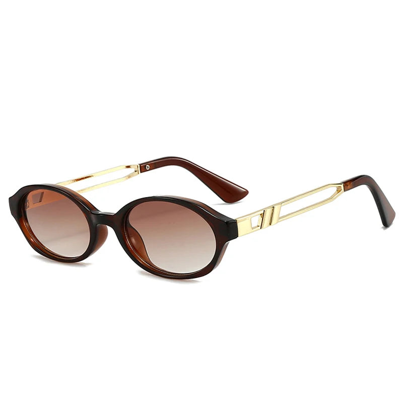 Vintage Oval Sunglasses | Tortoiseshell Frame with High UV Protection 6