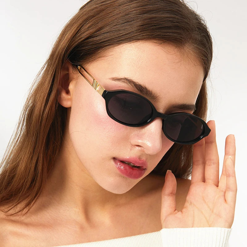 Vintage Oval Sunglasses | Tortoiseshell Frame with High UV Protection 8