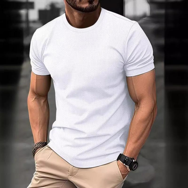Waffle Texture T-Shirt | Modern Design with Athletic Fit & Breathable Fabric 1