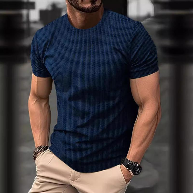 Waffle Texture T-Shirt | Modern Design with Athletic Fit & Breathable Fabric 2