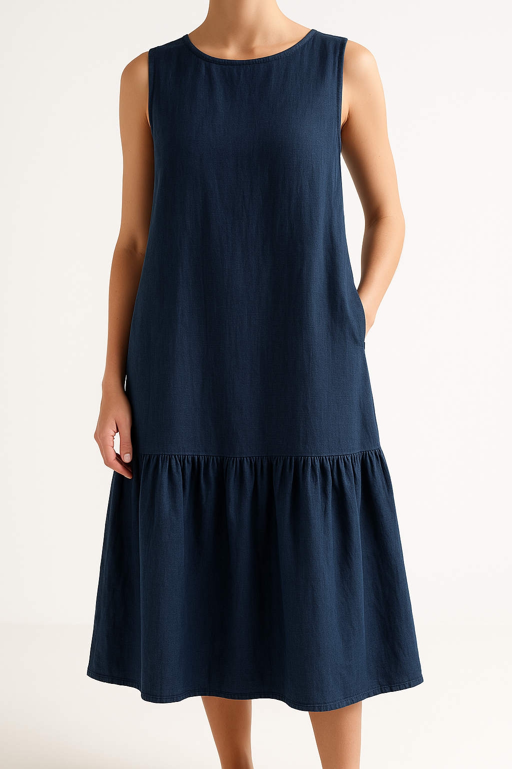 Women's Midi Dress | Breathable Linen Blend Summer Dress 2