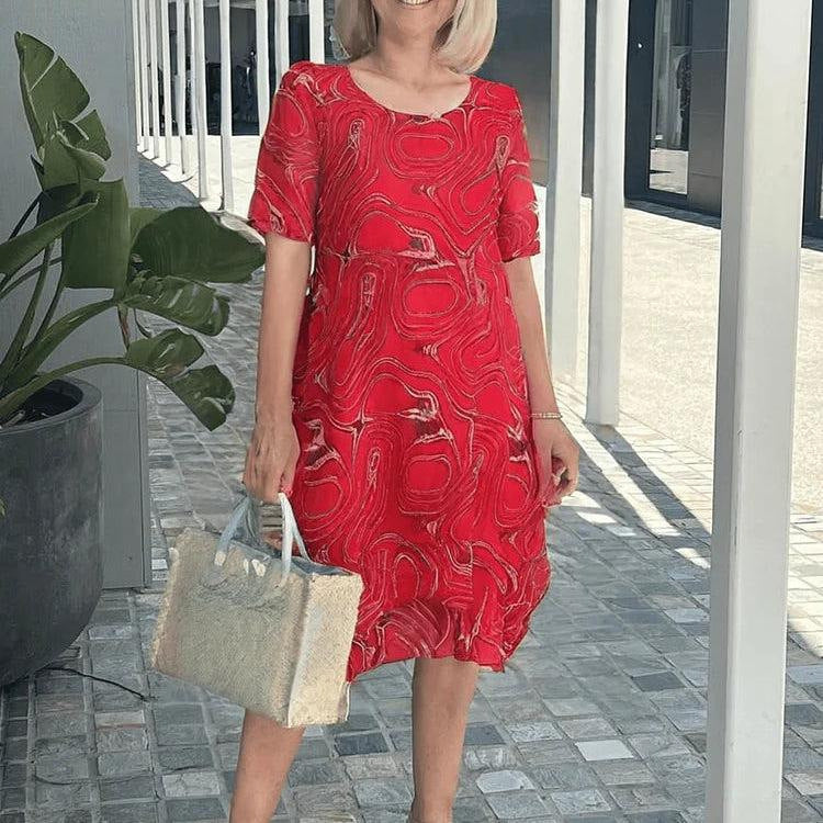 Women's Summer Midi Dress | Breezy Linen Blend & Pockets 4