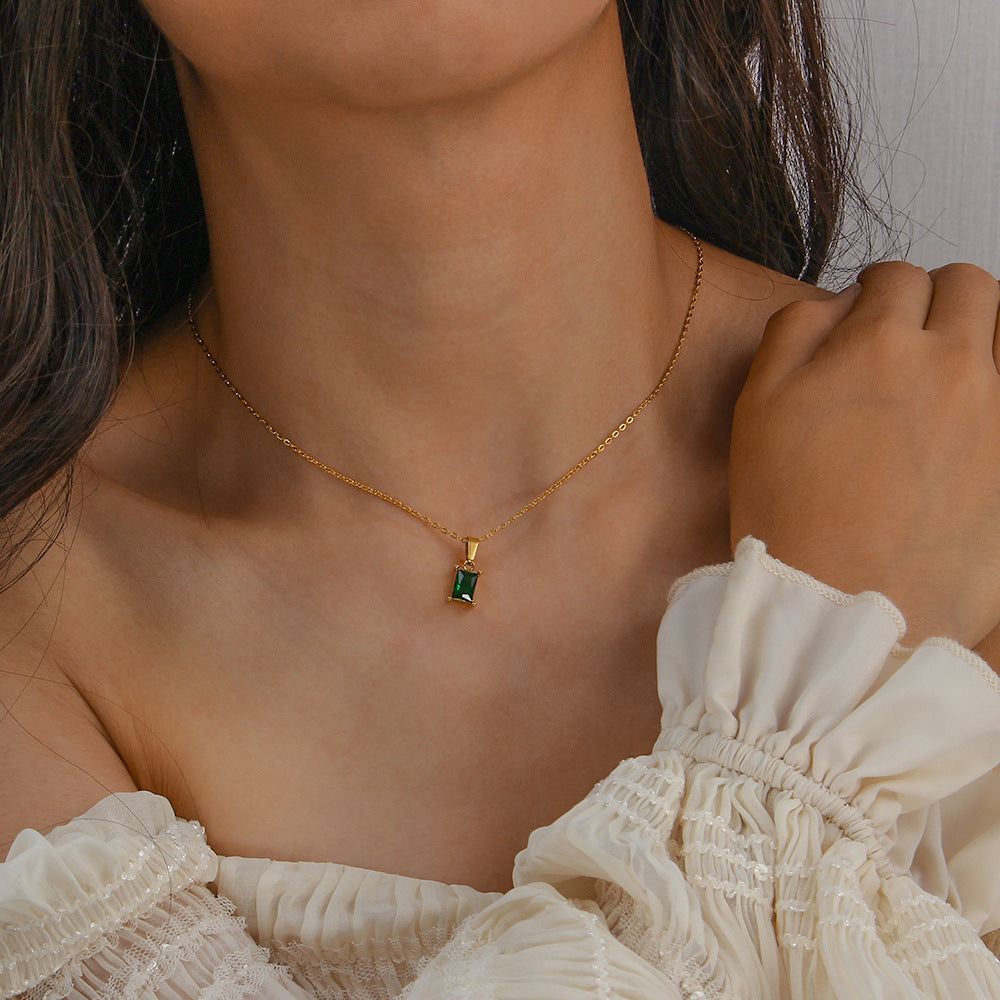 Yasmine Necklace | Waterproof 18k Gold-Plated with Diamond Simulants 1