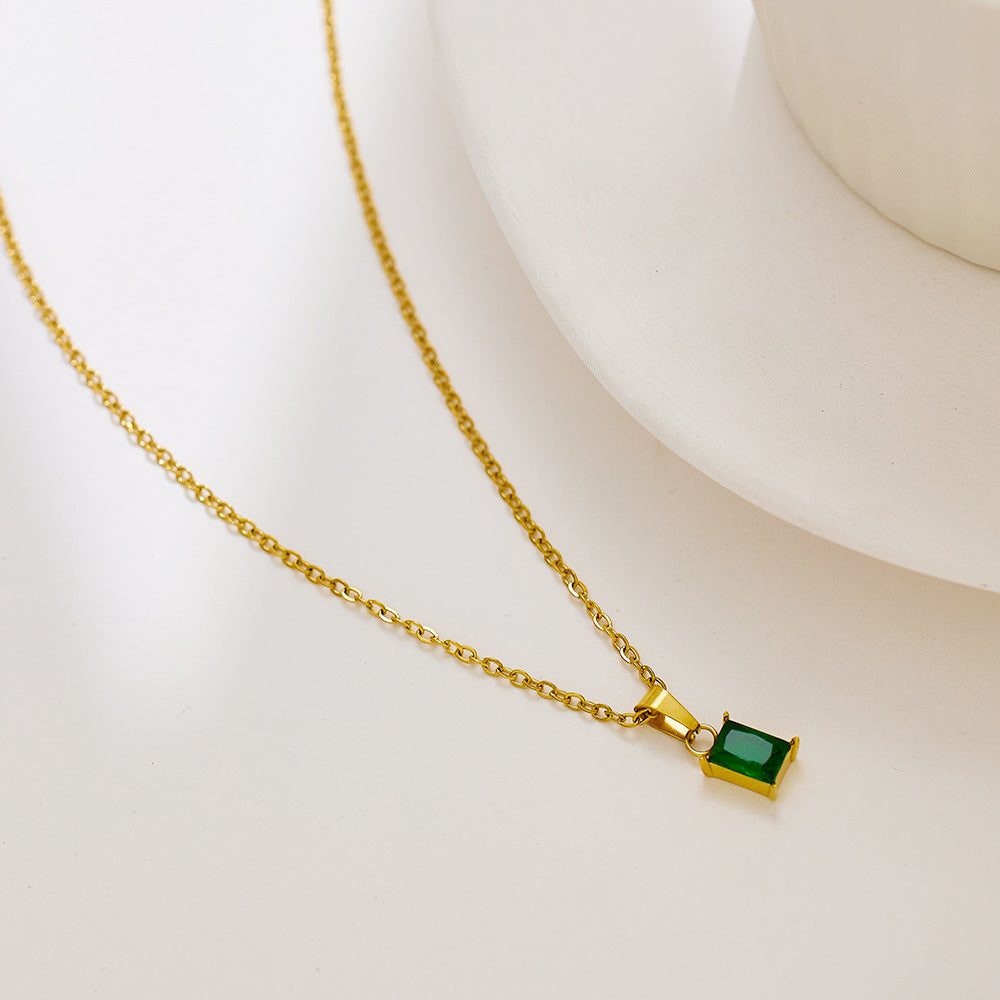 Yasmine Necklace | Waterproof 18k Gold-Plated with Diamond Simulants 4