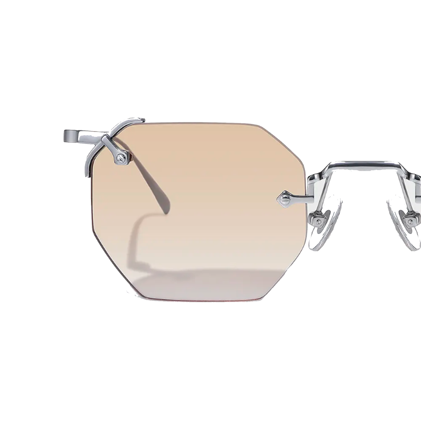 Occhiali da sole esagonali in metallo Aplos