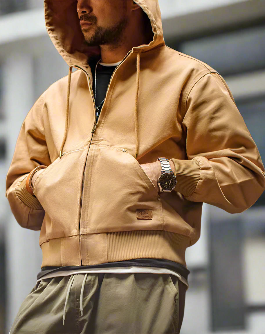 Hooded Canvas Jacket/Hoodie