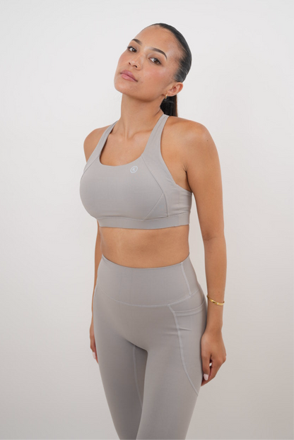 Legging Butter Gris Givré Séchage Rapide Je Rayonne
