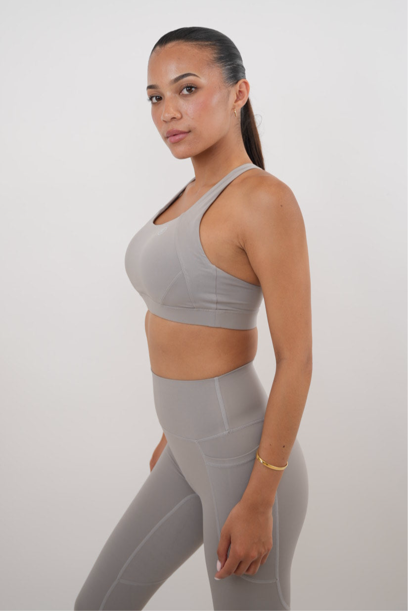 Legging Butter Gris Givré Séchage Rapide Je Rayonne