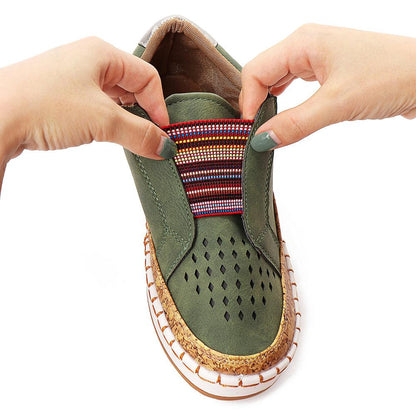 Mocassins plats décontractés et respirants à enfiler