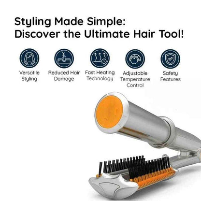 2-in-1 Blow Dryer Hair Styling Tool | Rotating Brush for Effortless Volume 3