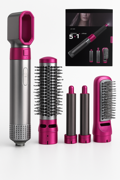 2-in-1 Hair Styler | Curling and Drying Attachments for Versatile Styling 2