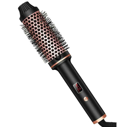 3-in-1 Curling Brush | Anti-Burn Design for Safe, Effortless Styling 0