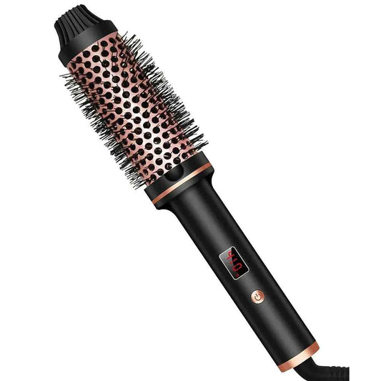 3-in-1 Curling Brush | Anti-Burn Design for Safe, Effortless Styling 0