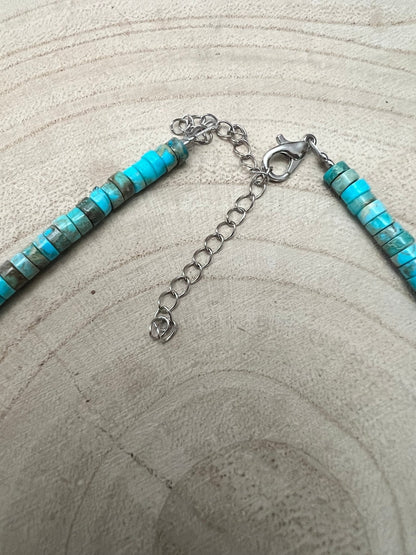 4mm Sterling Pearls, Variscite Turquoise and Spiny Oyster - The Vibrant Choker