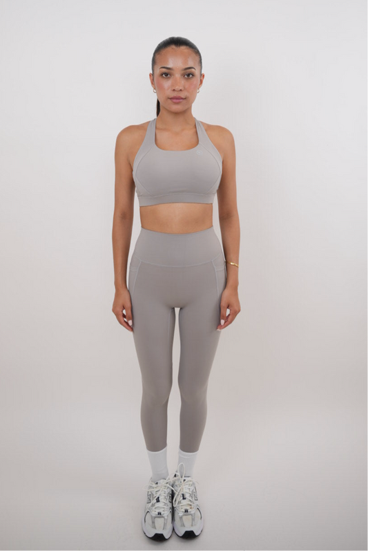 Legging Butter Gris Givré Séchage Rapide Je Rayonne