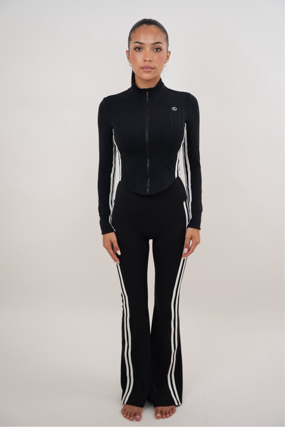 I Am Motivated Zwarte Flare Broek