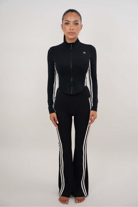 Pantalon Évasé Noir Je Suis Motivée
