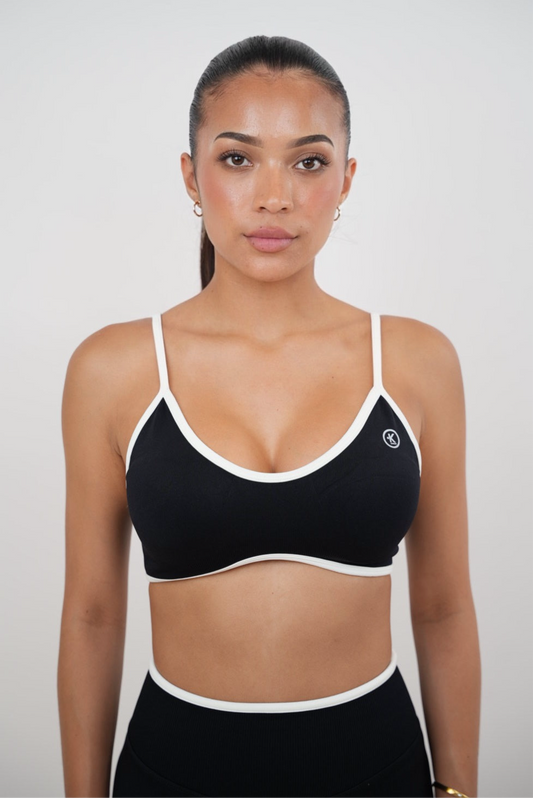 Brassière de Sport Noire La Passion est le Pouvoir