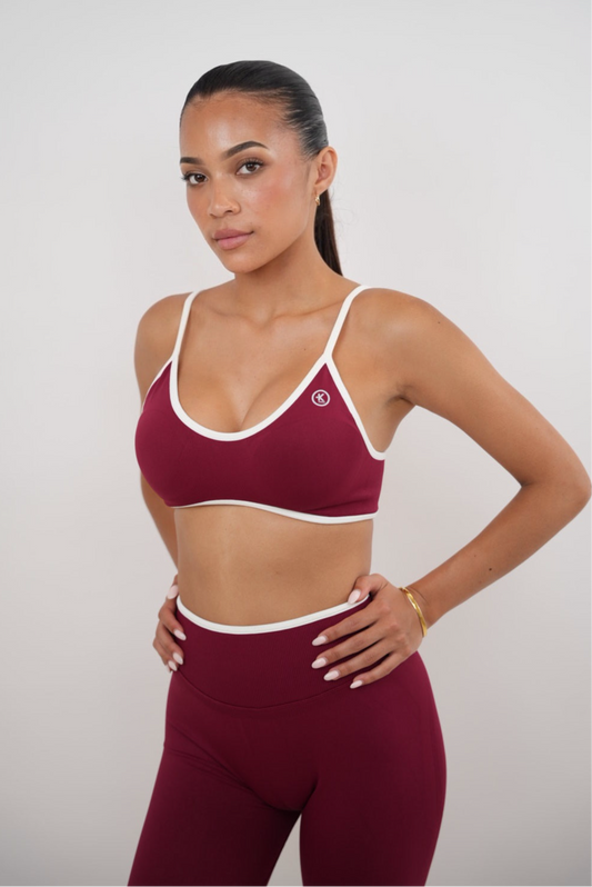Brassière de Sport Rouge La Passion est le Pouvoir