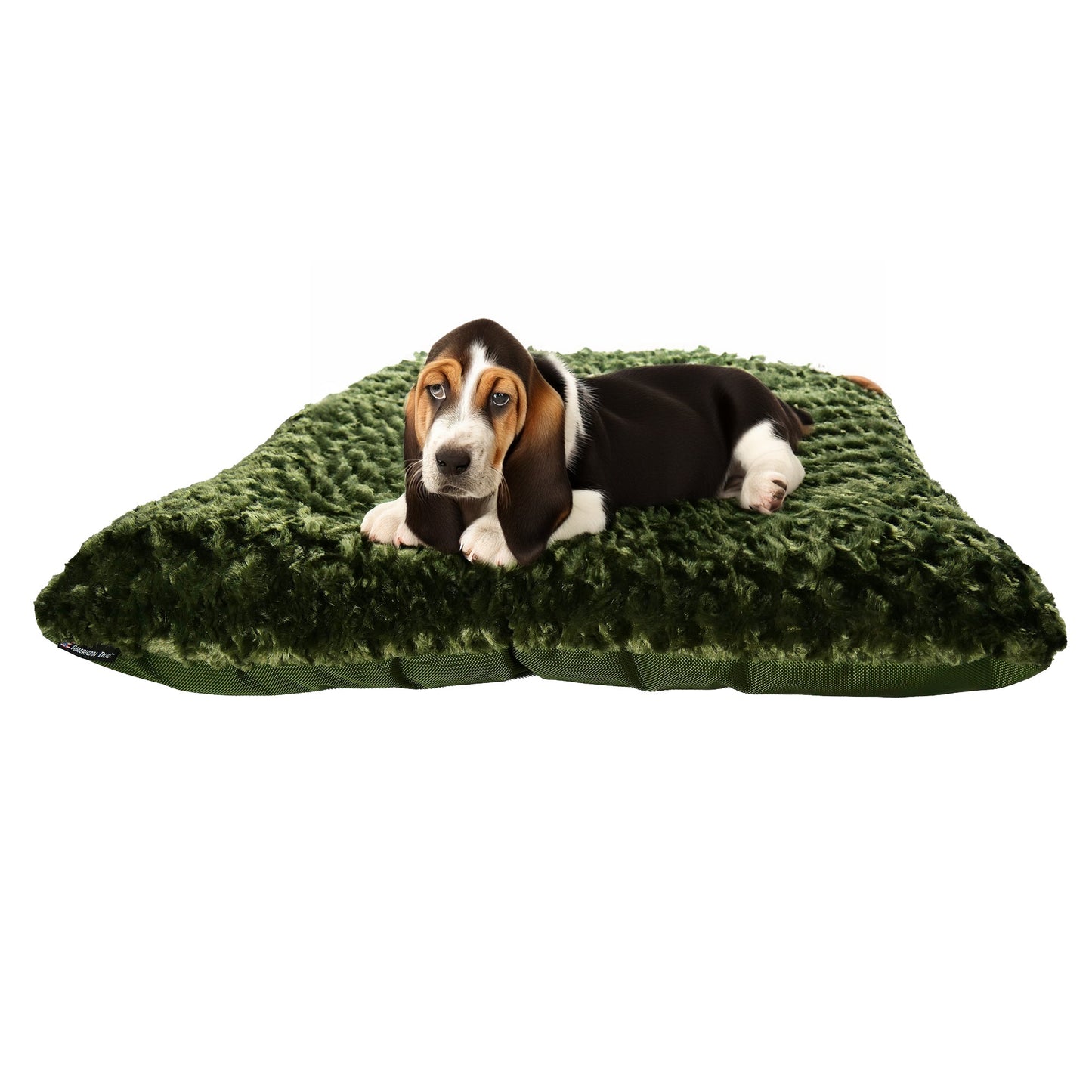 Panier pour chien rectangulaire avec rebord Furvana™ 'Cloud'