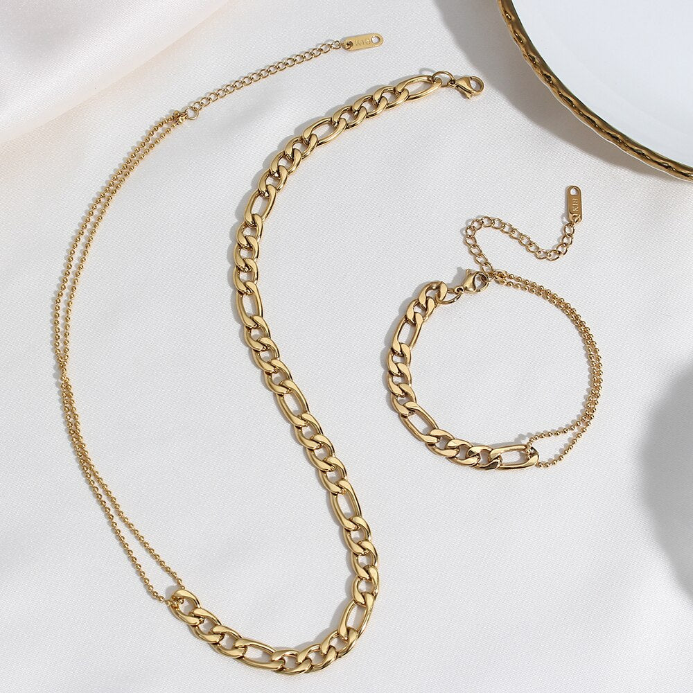Adjustable Bracelet | 18K Vintage Gold Plated Stainless Steel, Hypoallergenic 2