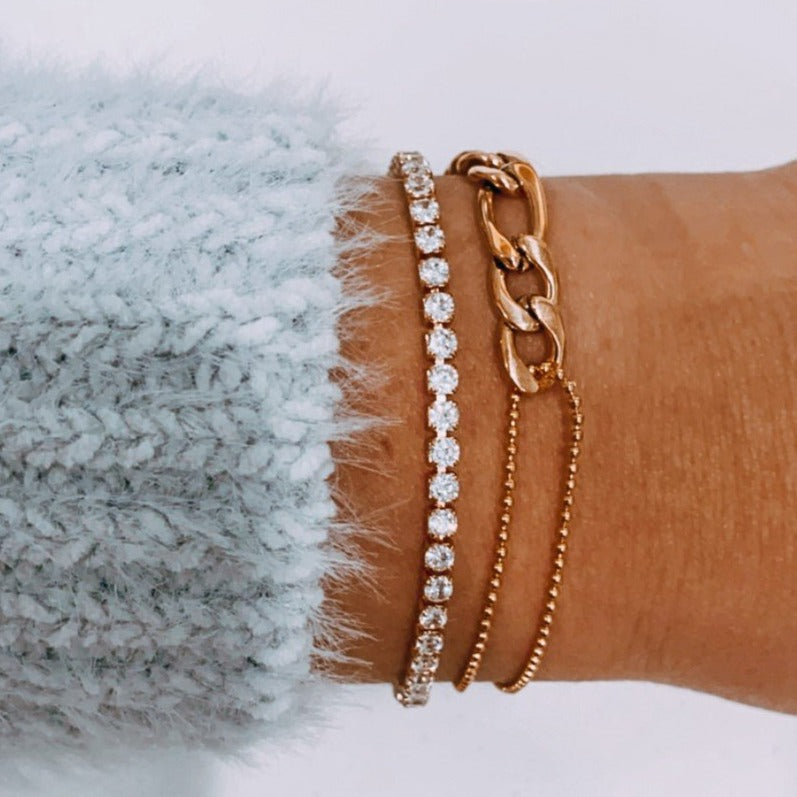 Adjustable Bracelet | 18K Vintage Gold Plated Stainless Steel, Hypoallergenic 4